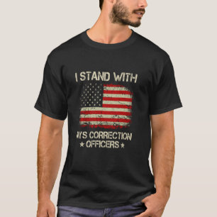 Ich stehe hinter der Bekleidung zur Unterstützung T-Shirt