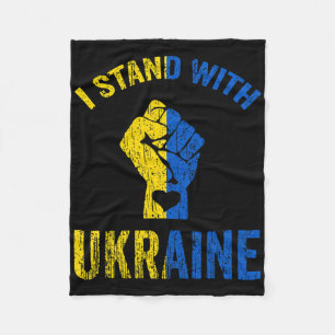 Ich stehe hinter der Ukraine7 Fleecedecke