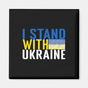Ich stehe hinter der Ukraine 15 Magnet