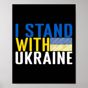 Ich stehe hinter der Ukraine 15 Poster