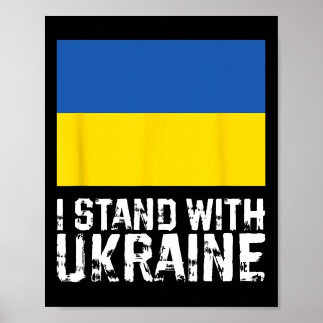 Ich stehe hinter der Ukraine 5 Poster (Vorne)