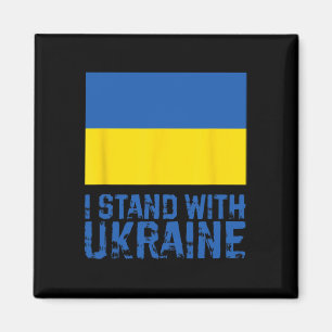 Ich stehe hinter der Ukraine 6 Magnet