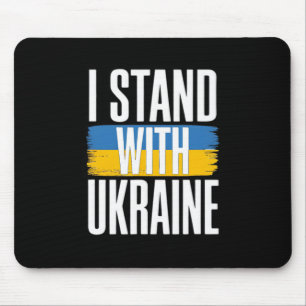 Ich stehe hinter der Ukraine Feste ukrainische Fla Mousepad