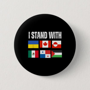 Ich stehe hinter der Ukraine Kanada Grönland Mexik Button