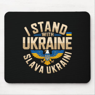 Ich stehe hinter der Ukraine Slava Ukraini Ehre de Mousepad