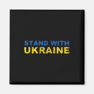 Ich stehe hinter der Ukraine - Ukrainische Flagge Magnet