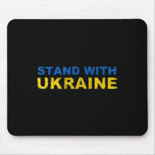 Ich stehe hinter der Ukraine - Ukrainische Flagge Mousepad