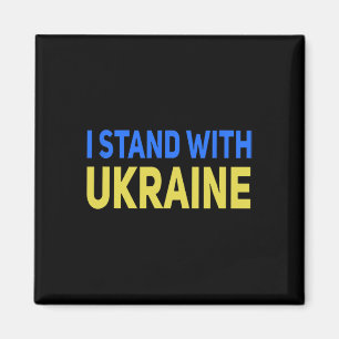 Ich stehe hinter der Ukraine, unterstütze den Frie Magnet