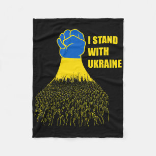 Ich stehe hinter der Ukraine - Unterstützung der U Fleecedecke