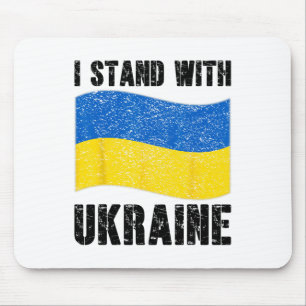 Ich stehe hinter der Ukraine Unterstützung der Ukr Mousepad
