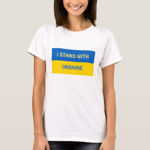 Ich stehe hinter der Ukraine   Unterstützung    T-Shirt