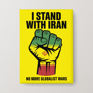 Ich stehe hinter Iran Anti-Kriegs-Button Button