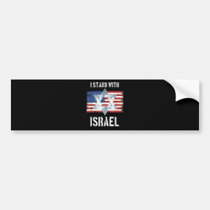 ich stehe hinter Israel Autoaufkleber