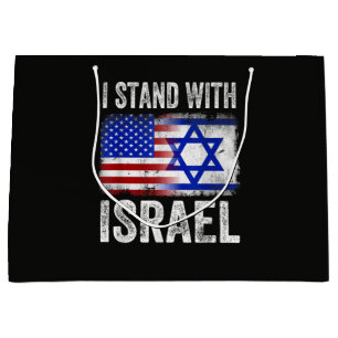 Ich stehe hinter Israel Große Geschenktüte