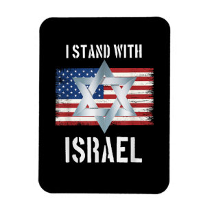 ich stehe hinter Israel Magnet