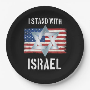 ich stehe hinter Israel Pappteller
