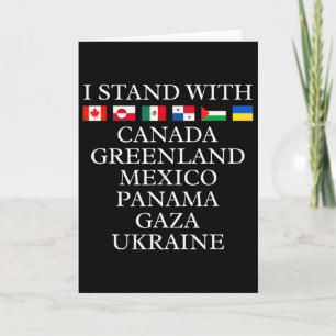 Ich stehe hinter Kanada Grönland Mexiko Panama Gaz Karte