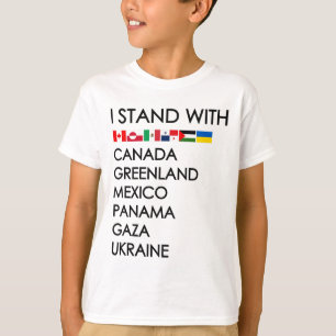 Ich stehe hinter Kanada Grönland Mexiko Panama Gaz T-Shirt