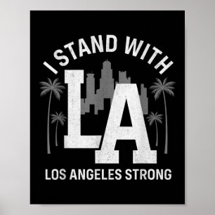 Ich stehe hinter La California Los Angeles Poster