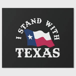 Ich stehe hinter Texas Geschenkpapier