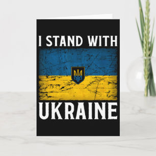 Ich stehe hinter Ukraine Unterstütze Ukraine Ukrai Karte