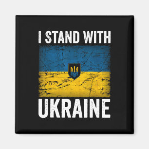 Ich stehe hinter Ukraine Unterstütze Ukraine Ukrai Magnet