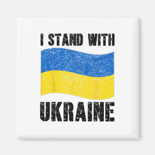 Ich stehe hinter Ukraine Unterstütze Ukraine Ukrai Magnet