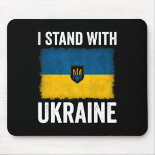 Ich stehe hinter Ukraine Unterstütze Ukraine Ukrai Mousepad