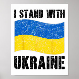 Ich stehe hinter Ukraine Unterstütze Ukraine Ukrai Poster
