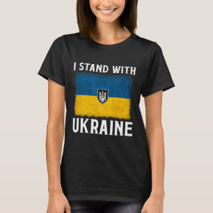 Ich stehe hinter Ukraine Unterstütze Ukraine Ukrai T-Shirt