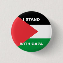Ich stehe mit dem Gaza-Zoll-Text Palästina-Flagge