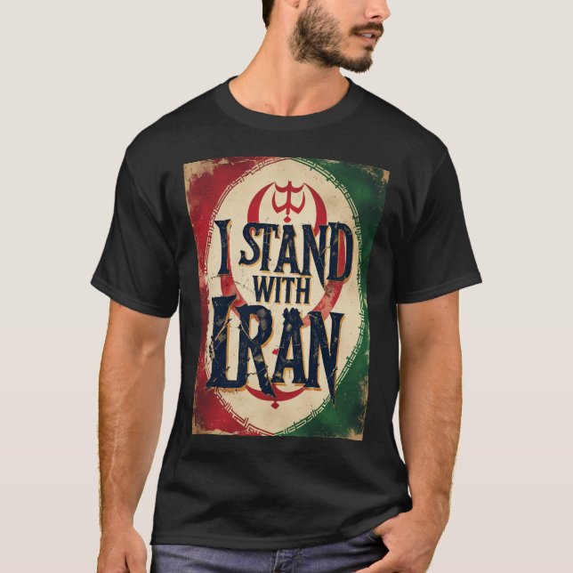 Ich stehe mit dem Iran solidarisch gegen den Krieg T-Shirt (Vorderseite)