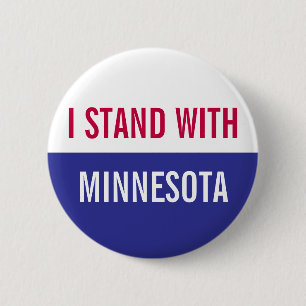 Ich stehe mit dem Minnesota-Protest  Button