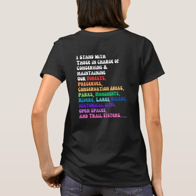 Ich stehe mit denen zusammen, die für die Erhaltun T-Shirt (Rückseite)