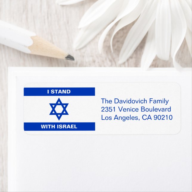 Ich stehe mit der israelischen Flagge der israelis (Insitu)