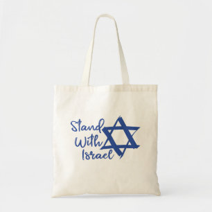 Ich stehe mit der israelischen Liebe Tragetasche