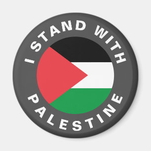 Ich stehe mit der palästinensischen Flagge persona Magnet