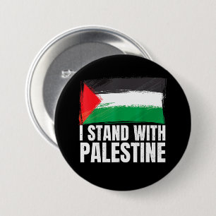 Ich stehe mit der palästinensischen Gaza-Völkermor Button