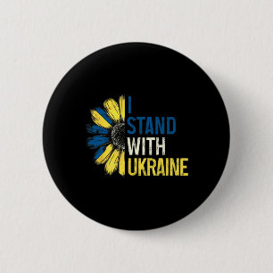 Ich stehe mit der Ukraine 2025 Shirts Ukrainische Button