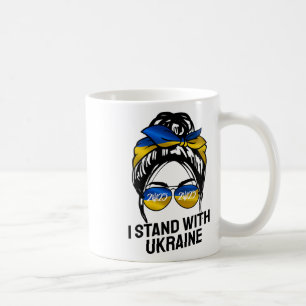Ich stehe mit der Ukraine 2025 Shirts Ukrainische Kaffeetasse
