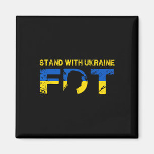Ich stehe mit der Ukraine 2025 Shirts Ukrainische Magnet
