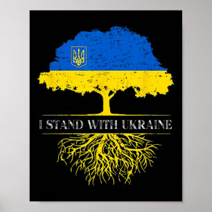 Ich stehe mit der Ukraine 2025 Shirts Ukrainische Poster
