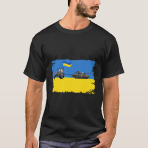 Ich stehe mit der Ukraine auf sonnige ukrainische T-Shirt