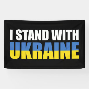 Ich stehe mit der Ukraine Banner