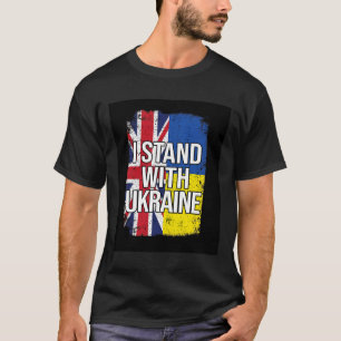 Ich stehe mit der Ukraine British Vereinigtes Köni T-Shirt