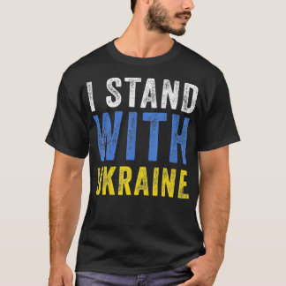 Ich stehe mit der Ukraine da und stoppe Putin die T-Shirt