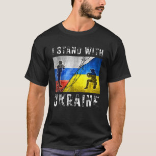 Ich stehe mit der Ukraine, der amerikanischen ukra T-Shirt