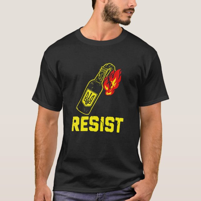 Ich stehe mit der Ukraine, die Ukraine bleibt T-Shirt (Vorderseite)