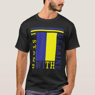 Ich stehe mit der Ukraine Frieden in der Ukraine u T-Shirt
