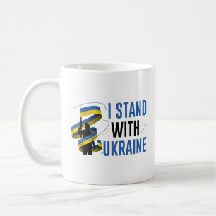 Ich stehe mit der Ukraine Kaffeetasse